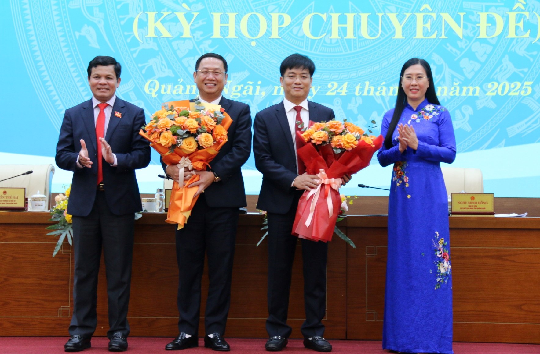 2 b&iacute; thư x&atilde; được bầu giữ chức Ph&oacute; Chủ tịch UBND tỉnh Quảng Ng&atilde;i - Ảnh 1.