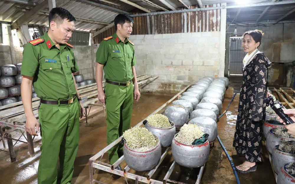 Phát hiện cơ sở sản xuất giá đỗ ở Hà Tĩnh dùng chất cấm "nước kẹo"