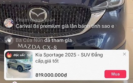 Đại lý ô tô "lách" chính sách của sàn để mở giỏ hàng bán xe tiền tỉ trên TikTok Shop?