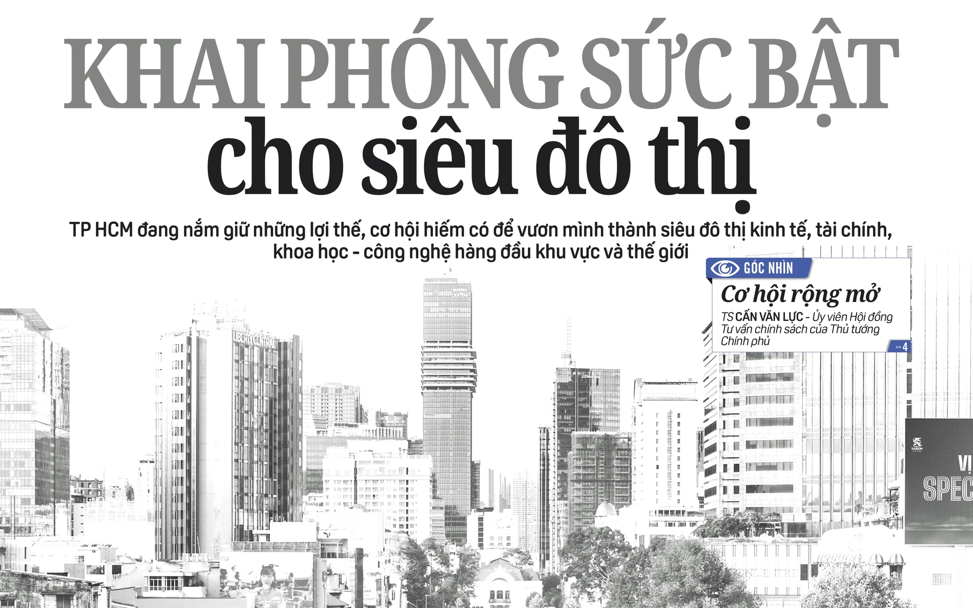 Báo in Người Lao Động 29-9: Khai phóng sức bật cho siêu đô thị