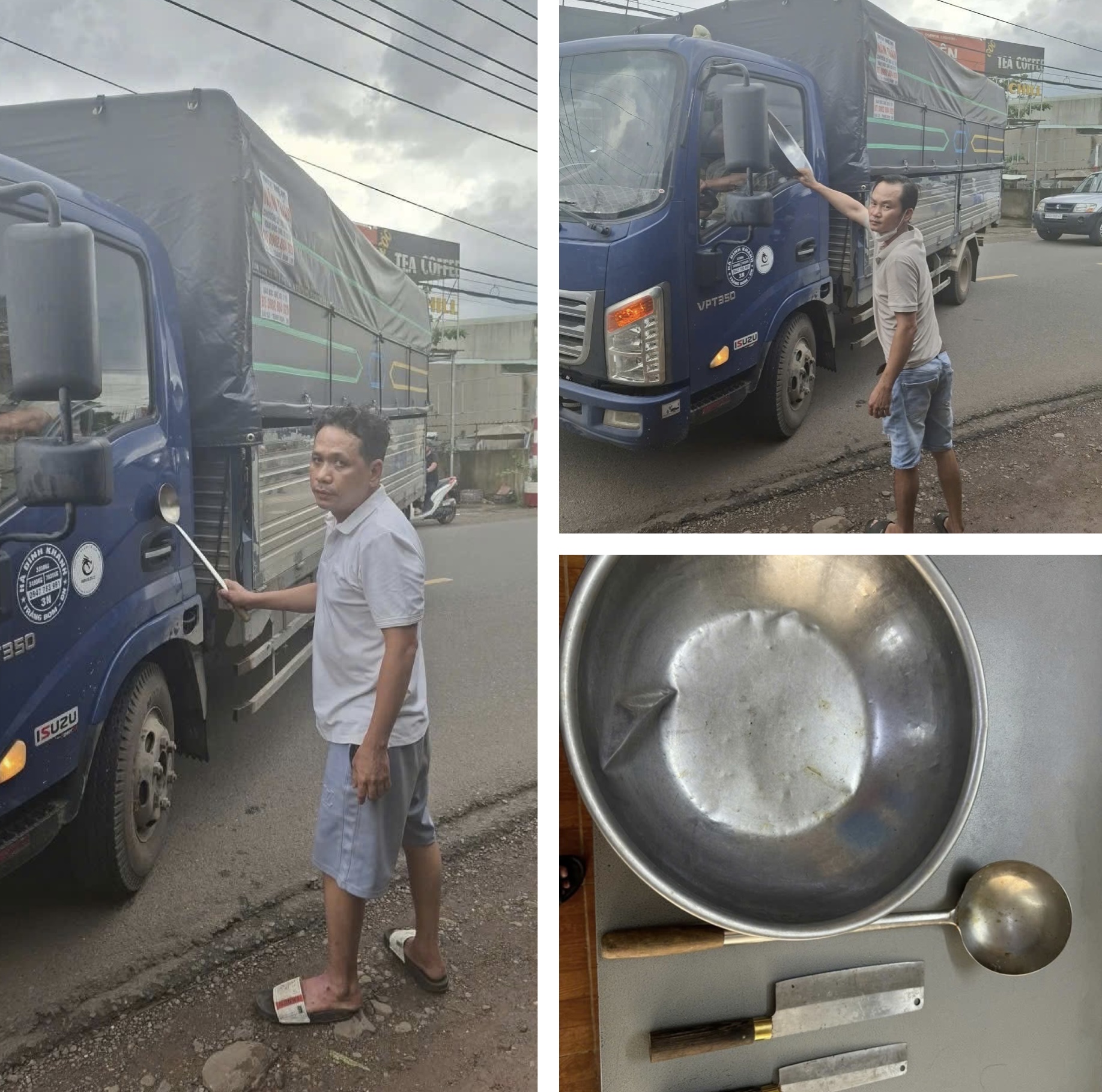 Từ tin b&aacute;o của người d&acirc;n, c&ocirc;ng an bắt nh&oacute;m đối tượng d&ugrave;ng dao v&agrave; &ocirc; t&ocirc; g&acirc;y rối- Ảnh 1.