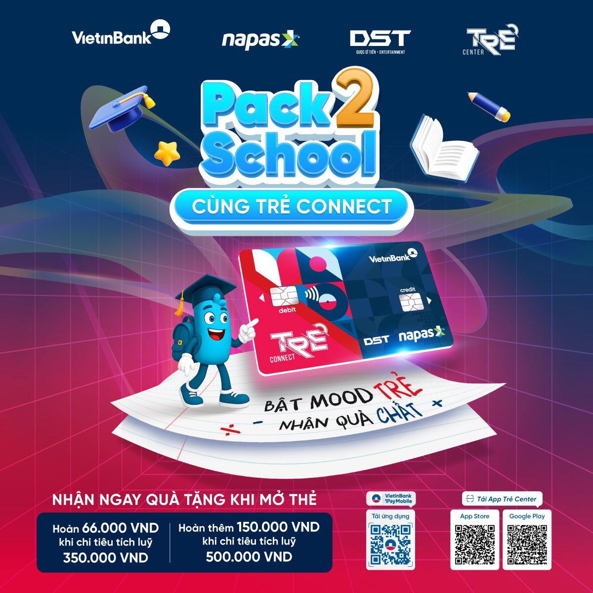 Mở thẻ Trẻ Connect Vietinbank nhận ngay khuyến mãi hấp dẫn từ NAPAS- Ảnh 1.