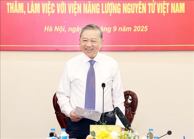 Tổng B&iacute; thư T&ocirc; L&acirc;m nhấn mạnh ph&aacute;t triển năng lượng nguy&ecirc;n tử an to&agrave;n cho con người - Ảnh 1.