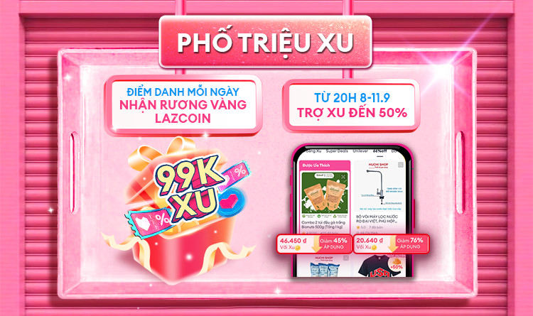Lazada 9-9: Giảm đến 50%, freeship, v&ocirc; v&agrave;n deal đồng gi&aacute; 99.000 đồng - Ảnh 2.