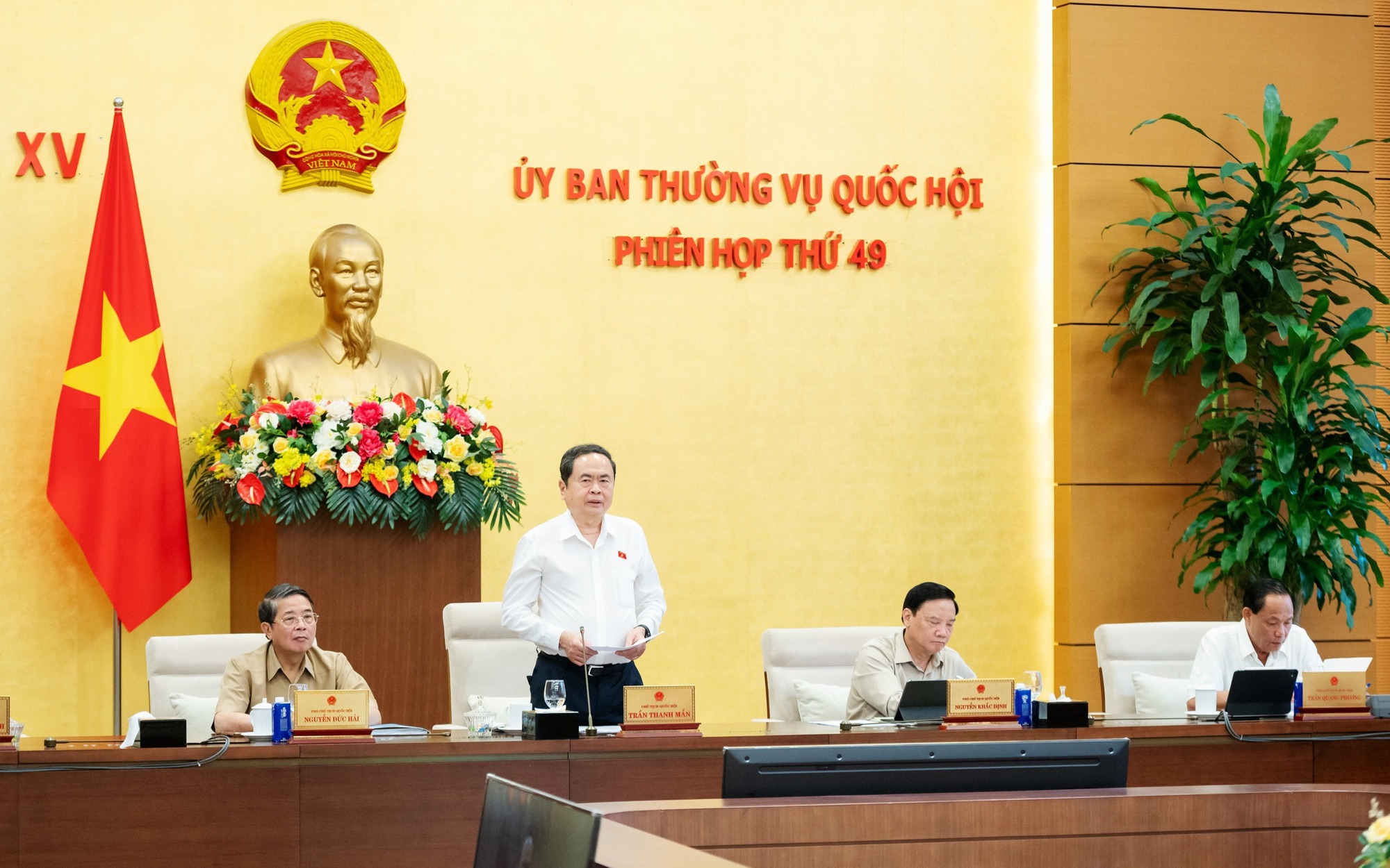 Khai mạc Phiên họp thứ 49 của Ủy ban Thường vụ Quốc hội