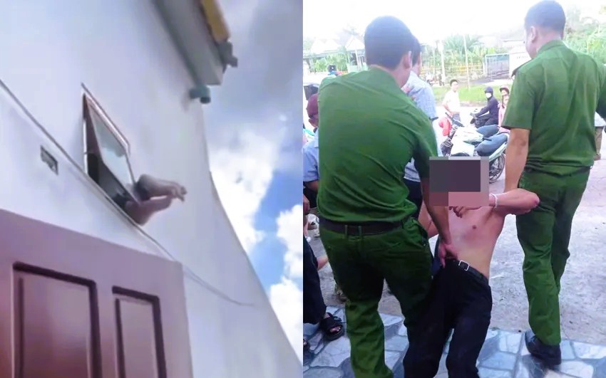 Mắc kẹt 2 chân, người treo lơ lửng khi đột nhập nhà dân qua cửa thông gió