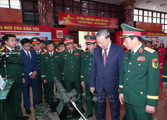 Tổng B&iacute; thư T&ocirc; L&acirc;m dự Lễ Kỷ niệm 80 năm Ng&agrave;y truyền thống Bộ Tổng Tham mưu QĐND Việt Nam- Ảnh 5.