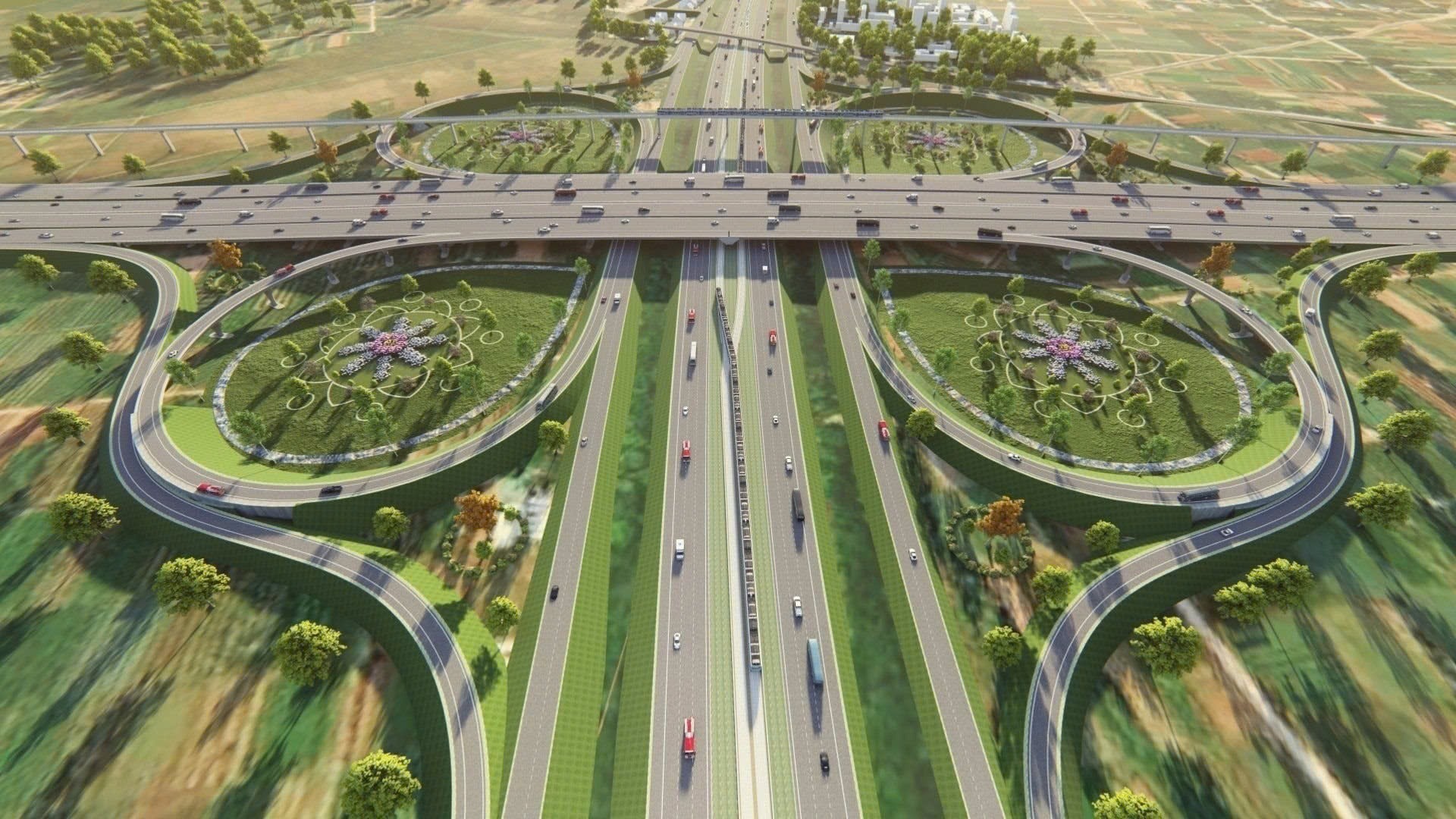 Khởi c&ocirc;ng cao tốc d&agrave;i 113 km thuộc V&agrave;nh đai 4 - V&ugrave;ng Thủ đ&ocirc; trị gi&aacute; hơn 56.293 tỉ đồng- Ảnh 2.