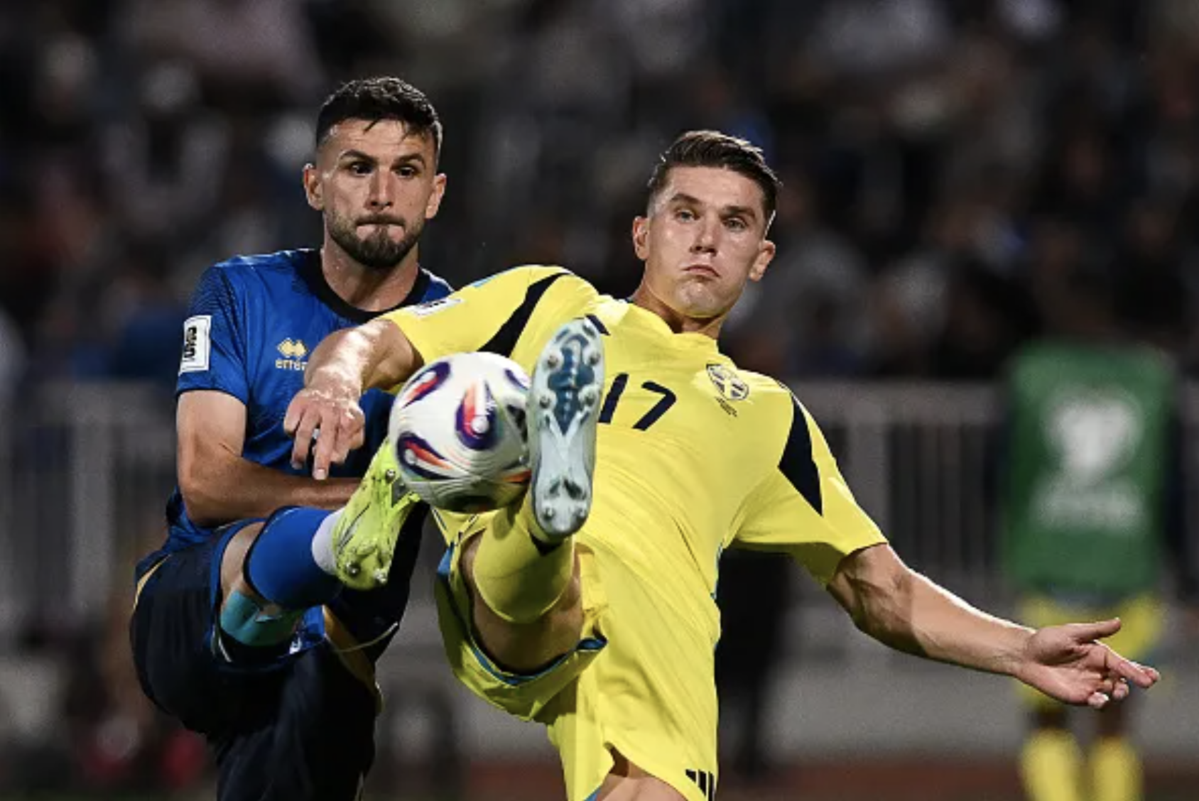 D&agrave;n sao Isak - Gyokeres bất lực, Thụy Điển thua sốc Kosovo v&ograve;ng loại World Cup - Ảnh 1.