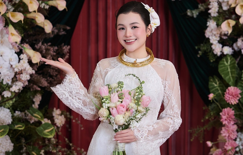 Cặp đôi Lâm Thanh Nhã - Vũ Thùy Linh giới thiệu phong tục cưới hỏi ba miền - Ảnh 3.