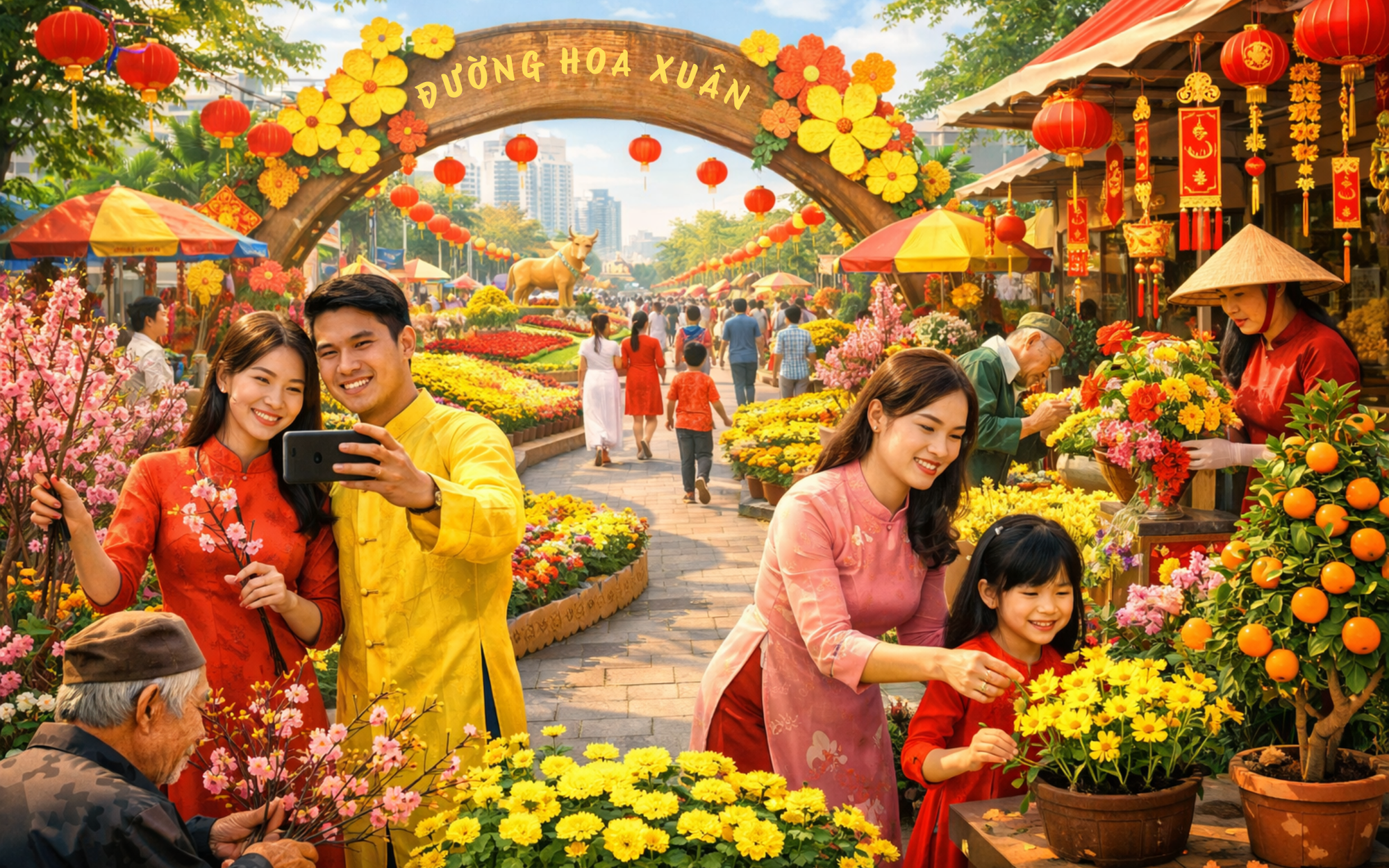Lộ diện những hình tượng ngựa ở Đường hoa Nguyễn Huệ Tết Bính Ngọ 2026 - Ảnh 1.