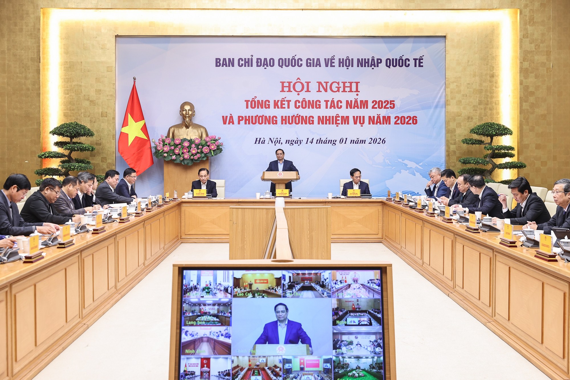 Thủ tướng Phạm Minh Ch&iacute;nh chủ tr&igrave; Hội nghị về hội nhập quốc tế 2026 - Ảnh 1.