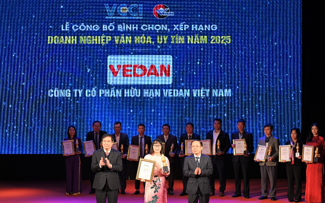 Vedan Việt Nam được vinh danh “Doanh nghiệp Văn hóa, Uy tín năm 2025”