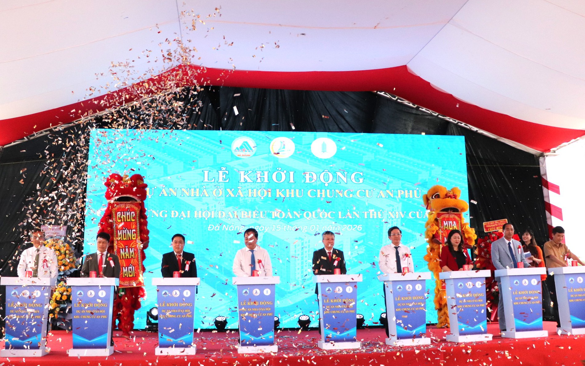 Lãnh đạo Đà Nẵng dự lễ khởi động dự án nhà ở xã hội 600 tỉ đồng
