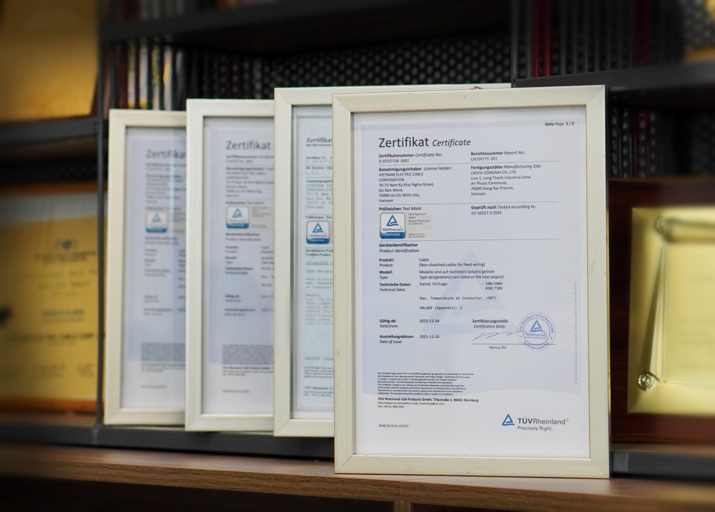 CADIVI đạt chuẩn TUV Rheinland cho dòng dây điện dân dụng - Ảnh 1.
