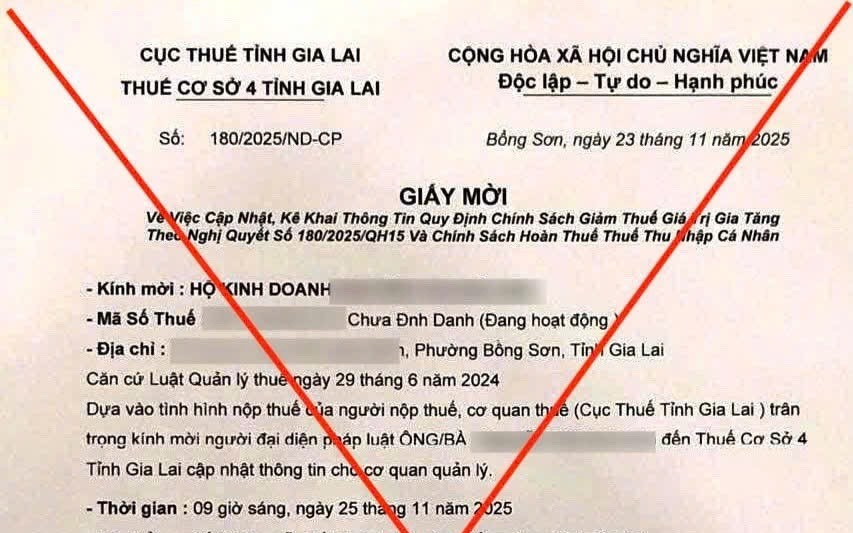 Gia Lai: Cảnh báo mạo danh cơ quan thuế để lừa đảo, chiếm đoạt tài sản