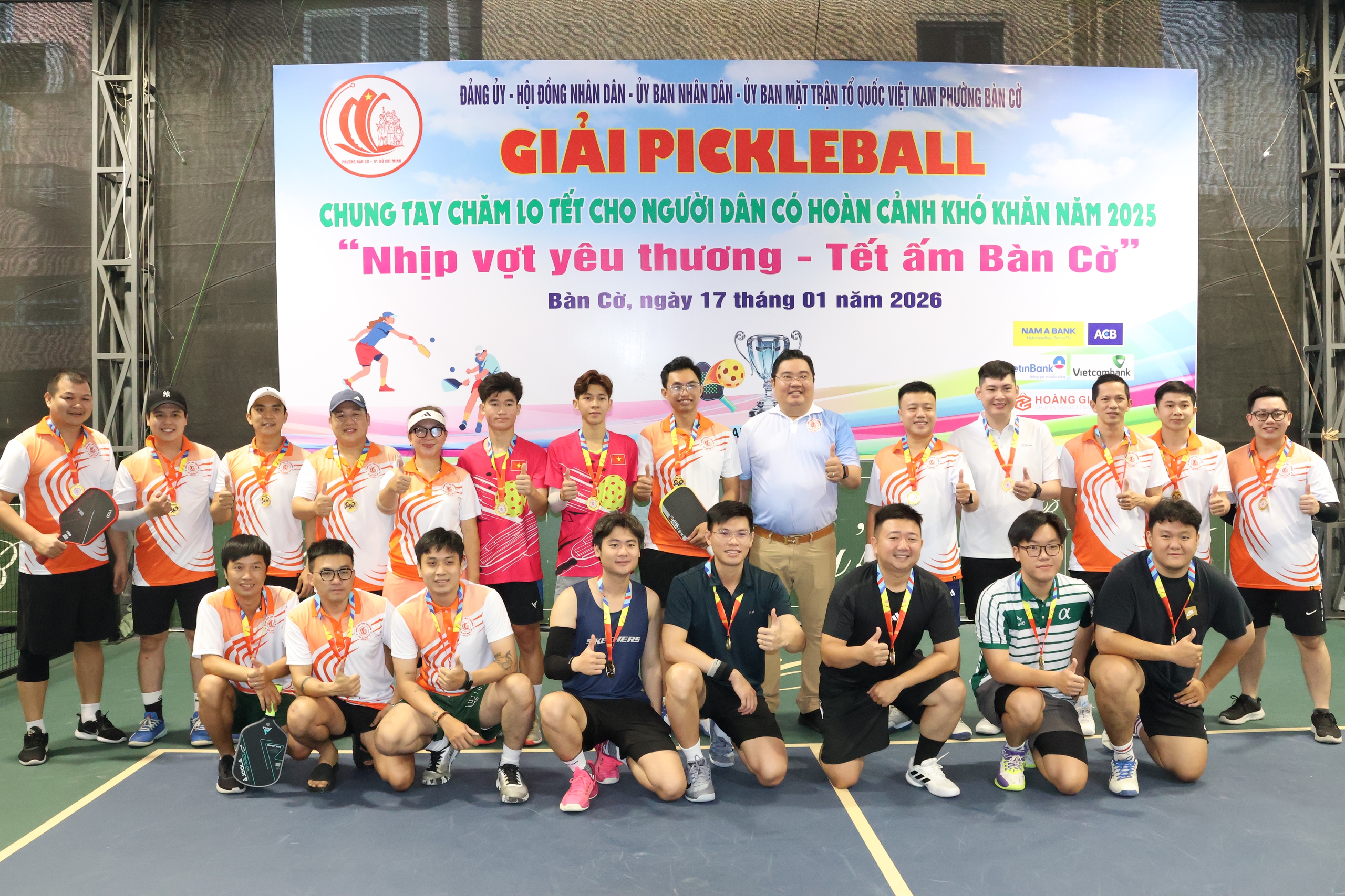 Chơi pickleball lo Tết cho người nghèo: Phường Bàn Cờ - TPHCM vận động hơn 420 triệu đồng - Ảnh 3.