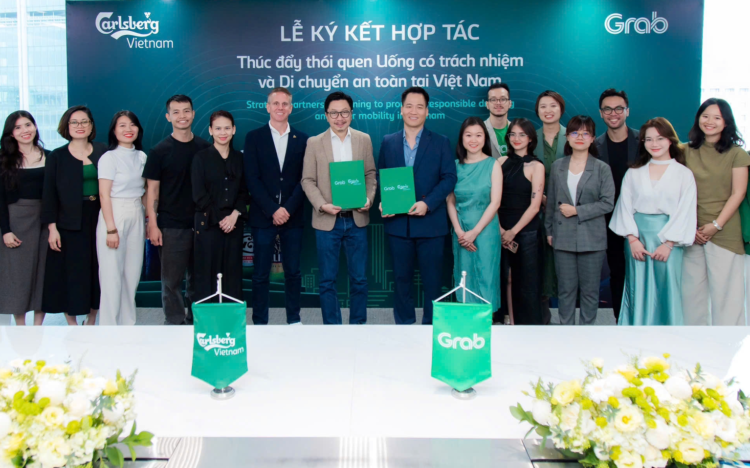 Carlsberg Việt Nam và Grab hợp tác thúc đẩy thói quen di chuyển an toàn
