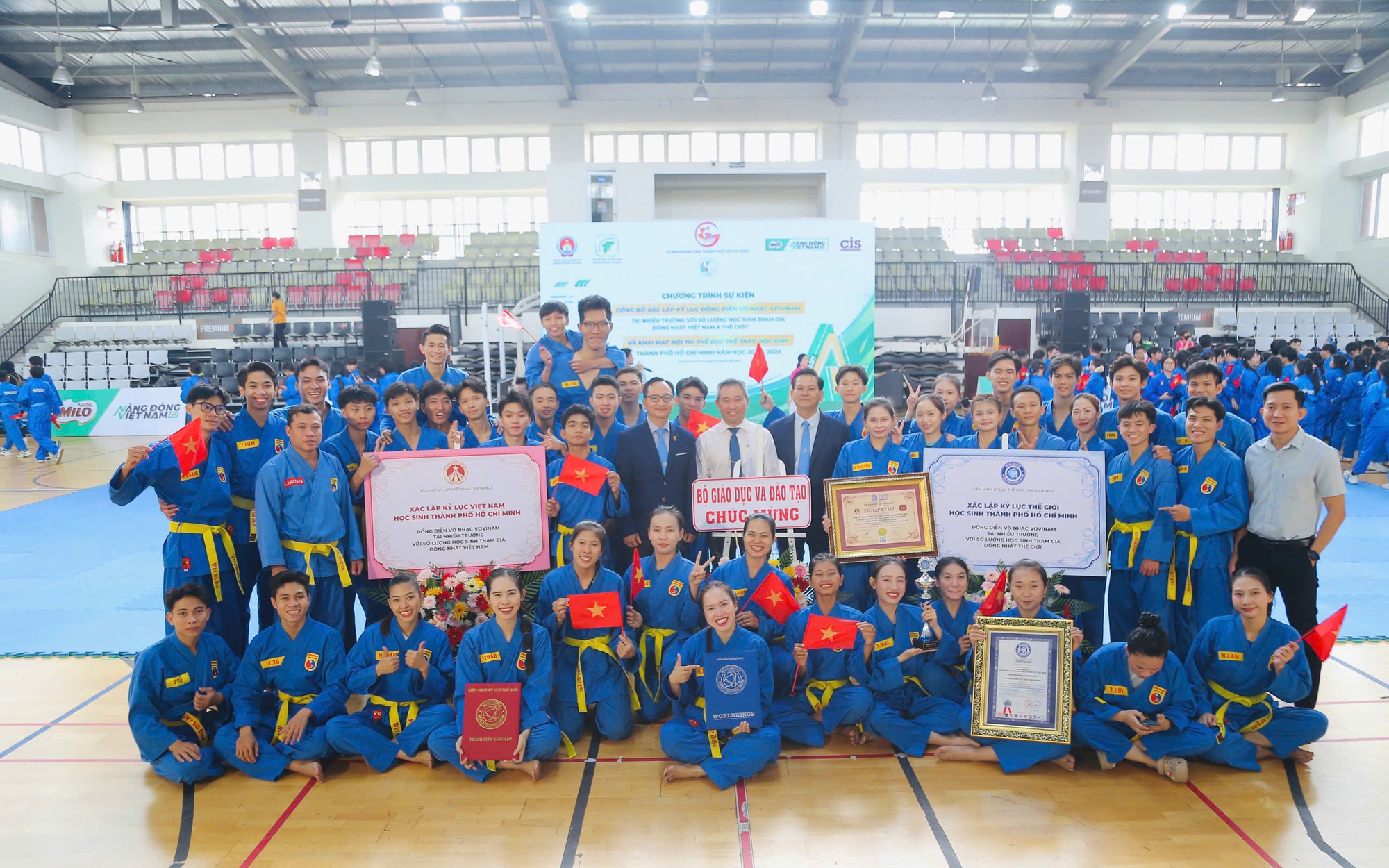 Hội thi TDTT học đường TP HCM khai mạc, Vovinam Việt Nam ghi dấu với “kỷ lục kép”