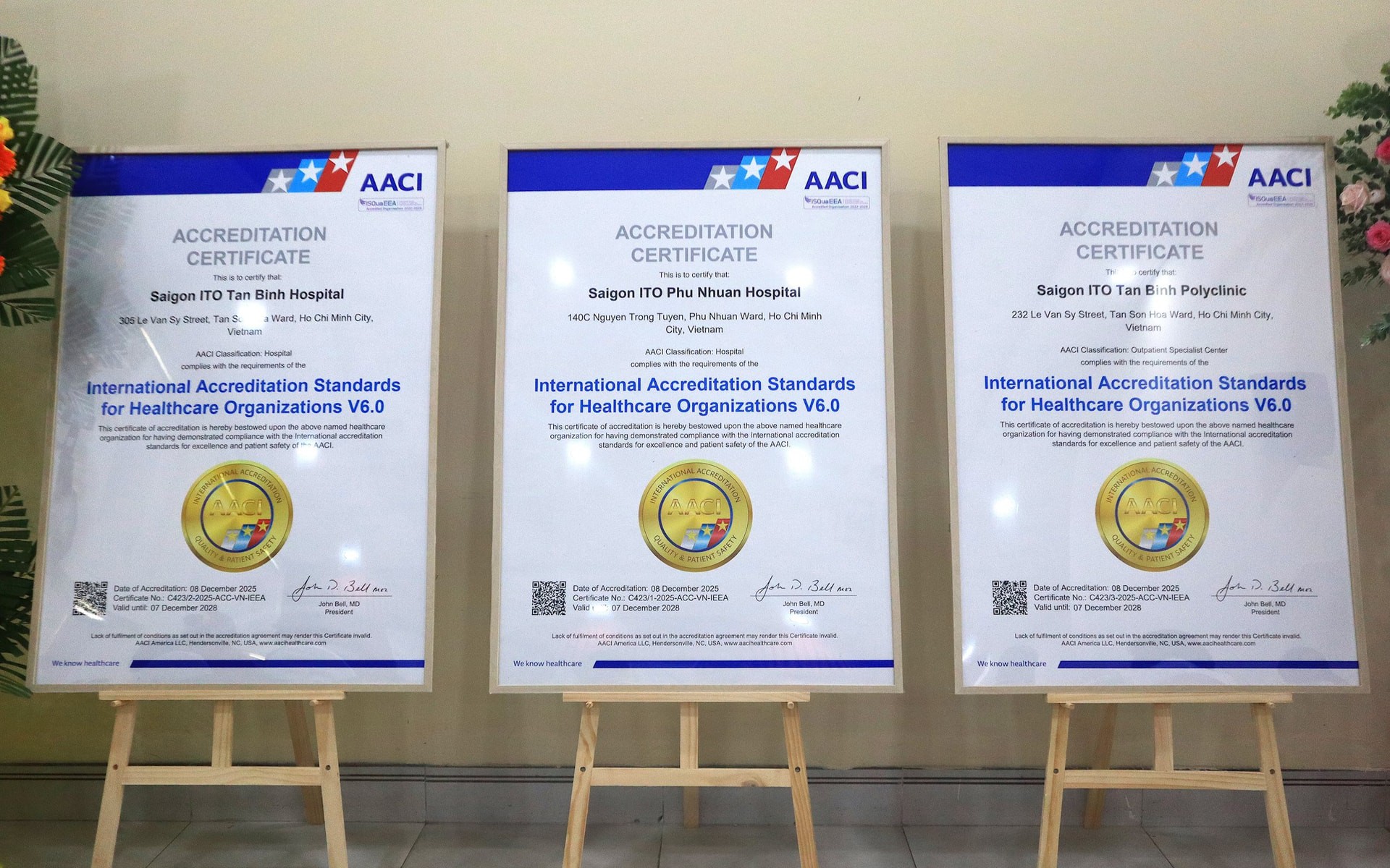 TPHCM: Thêm 3 cơ sở y tế đạt chuẩn quốc tế kiểm định chăm sóc sức khỏe