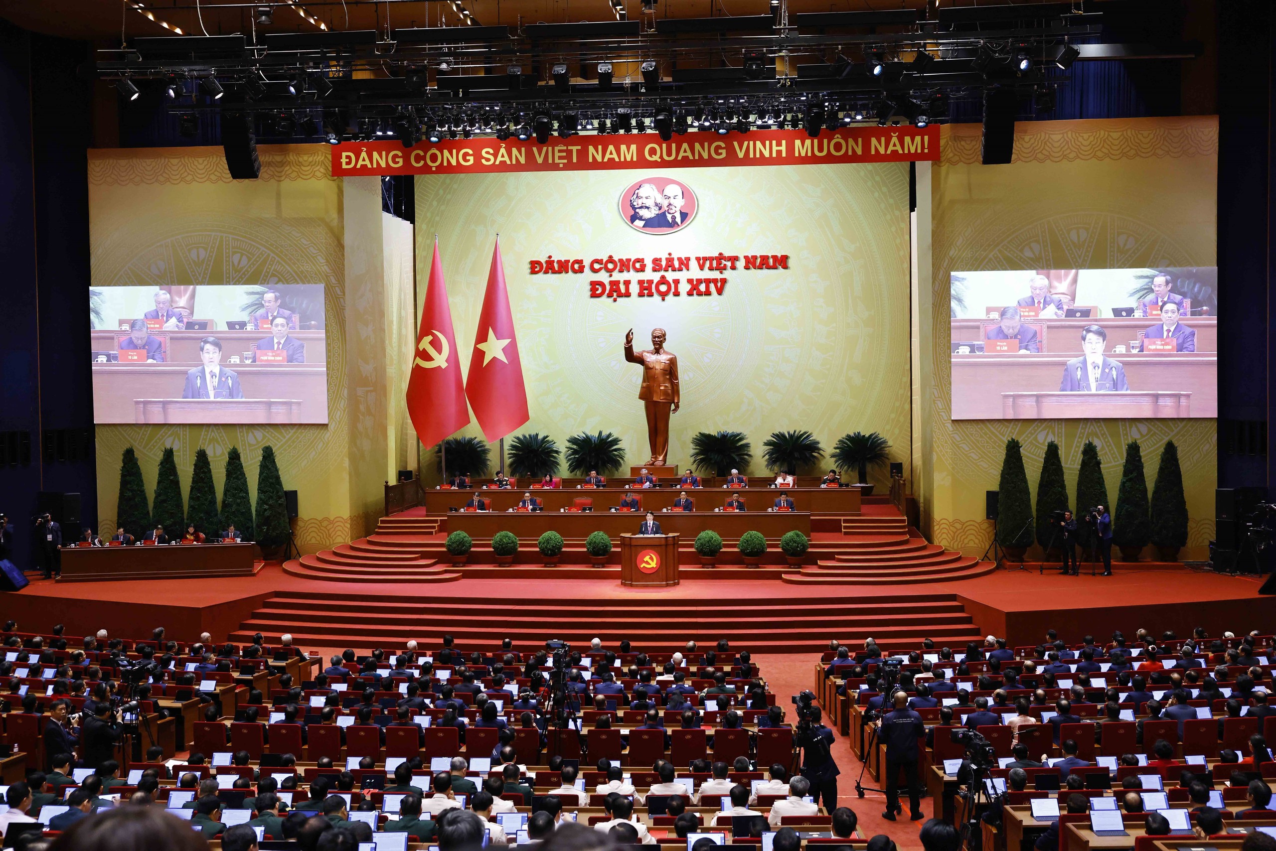 Thông cáo báo chí phiên khai mạc Đại hội XIV của Đảng - Ảnh 1.