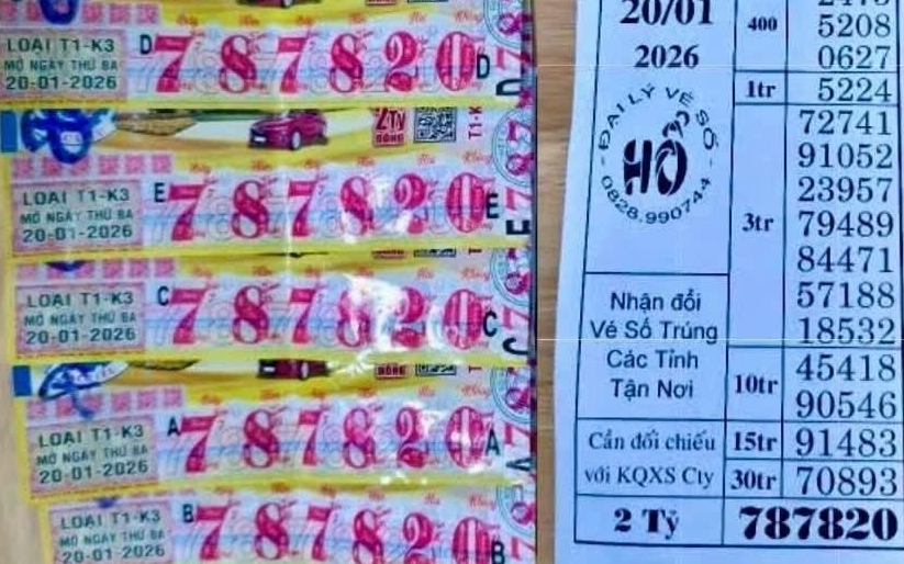 Xổ số miền Nam: Sáng 21-1, lộ diện người trúng độc đắc vé số Bến Tre và Bạc Liêu