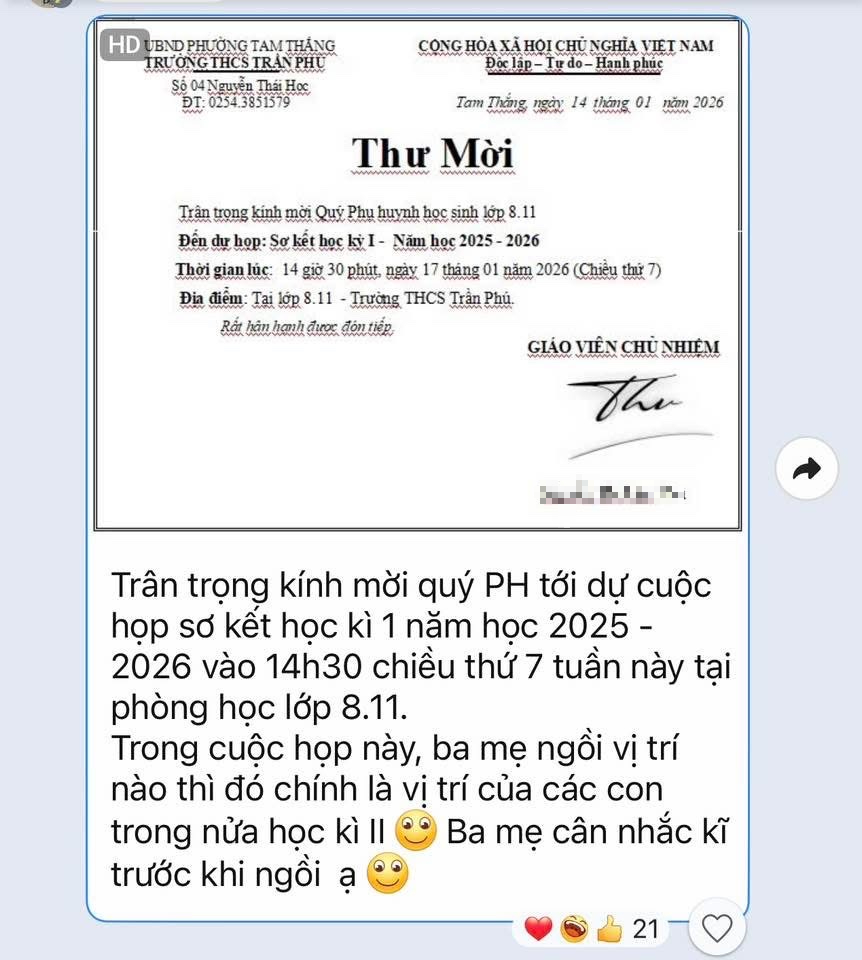 TPHCM: X&ocirc;n xao tin phụ huynh đua nhau đi họp sớm để gi&agrave;nh chỗ ngồi cho con   - Ảnh 1.