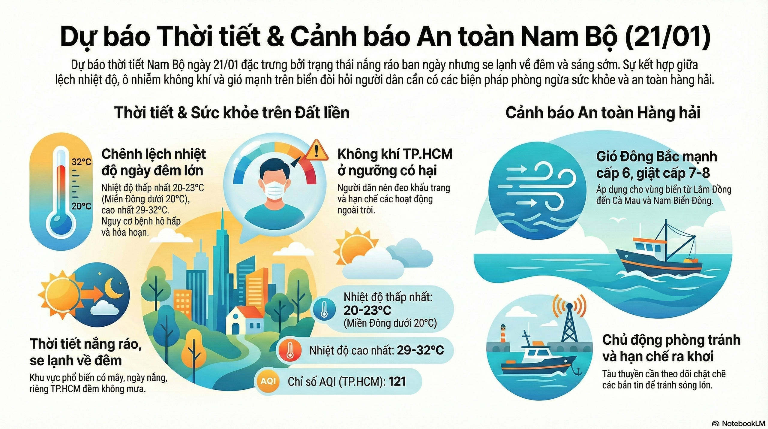 Dự b&aacute;o thời tiết h&ocirc;m nay, 21-1: Kh&ocirc;ng kh&iacute; lạnh tăng cường ở TPHCM v&agrave; Nam Bộ - Ảnh 2.
