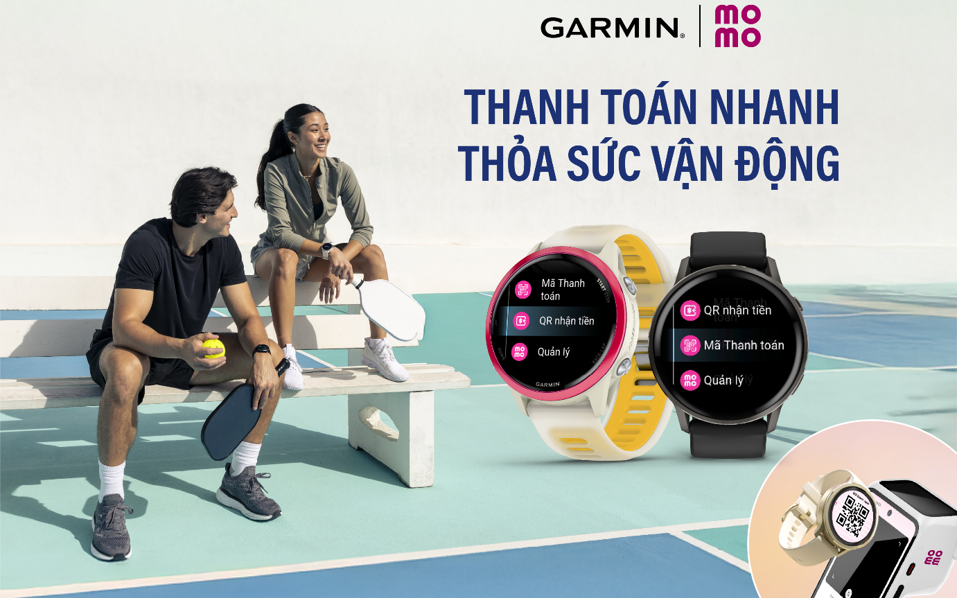 Garmin tích hợp MoMo giúp thanh toán một chạm trên cổ tay