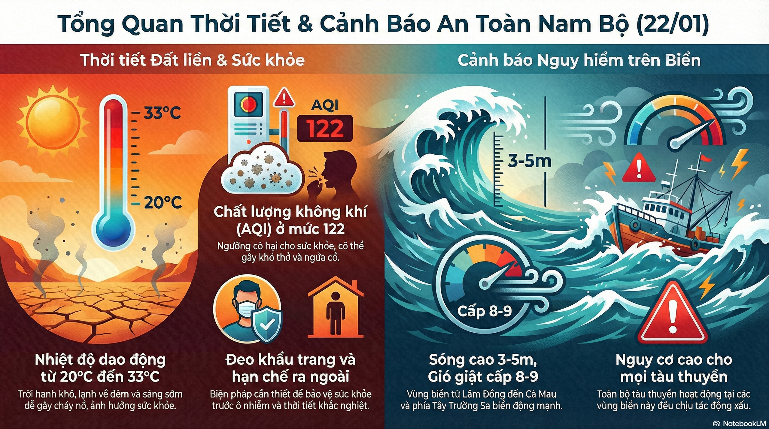 Dự báo thời tiết hôm nay, 22-1: TPHCM và Nam Bộ hanh khô, có nơi dưới 20 độ C - Ảnh 2.