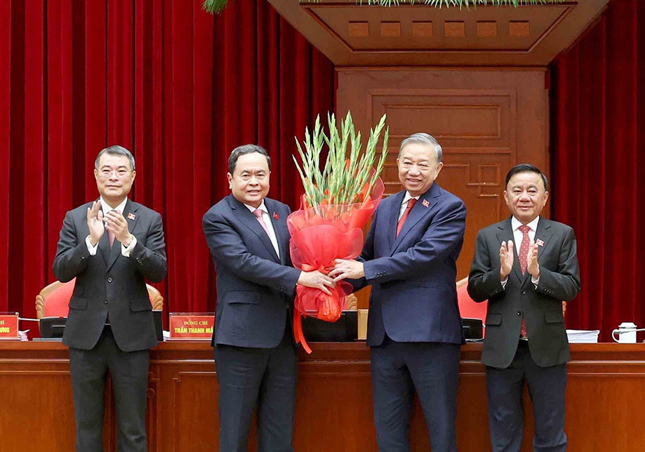 Điện, thư chúc mừng Tổng Bí thư Ban Chấp hành Trung ương Đảng Cộng sản Việt Nam khóa XIV Tô Lâm - Ảnh 1.