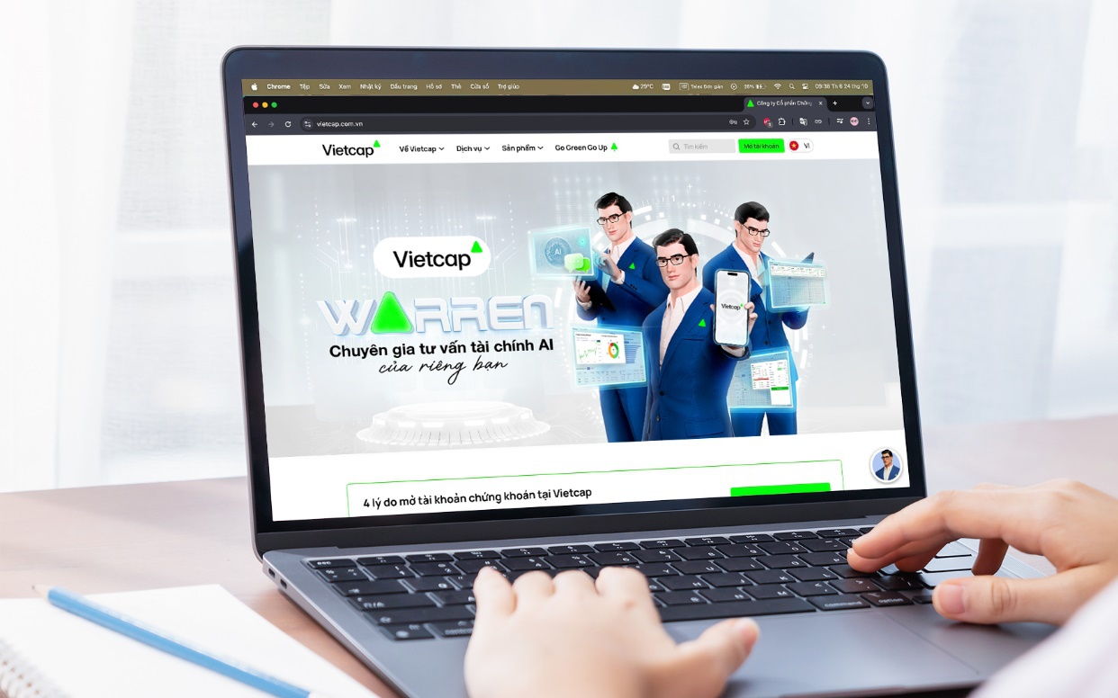 Vietcap định hình đầu tư chứng khoán cùng AI
