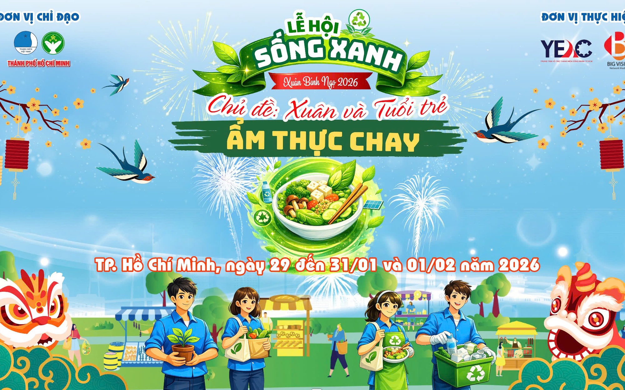 Lễ hội Sống xanh - Ẩm thực chay sắp diễn ra tại TPHCM