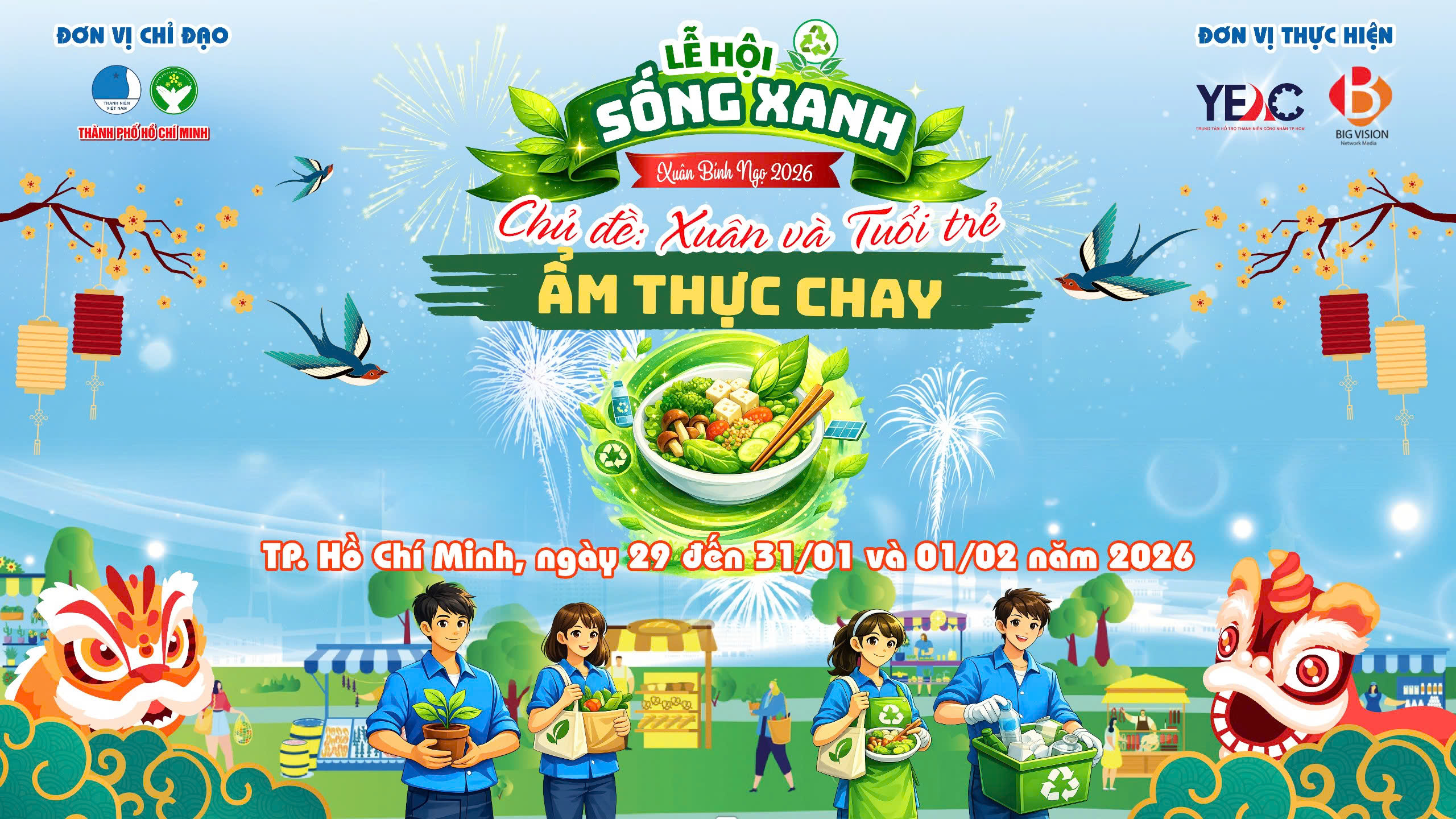 Lễ hội Sống xanh - Ẩm thực chay sắp diễn ra tại TP.HCM - Ảnh 1.
