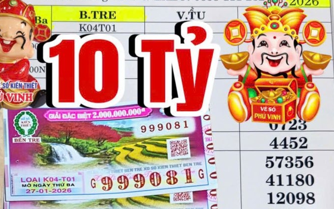 Xổ số miền Nam: Sáng 28-1, lộ diện người phụ nữ trúng độc đắc 10 tỉ đồng
