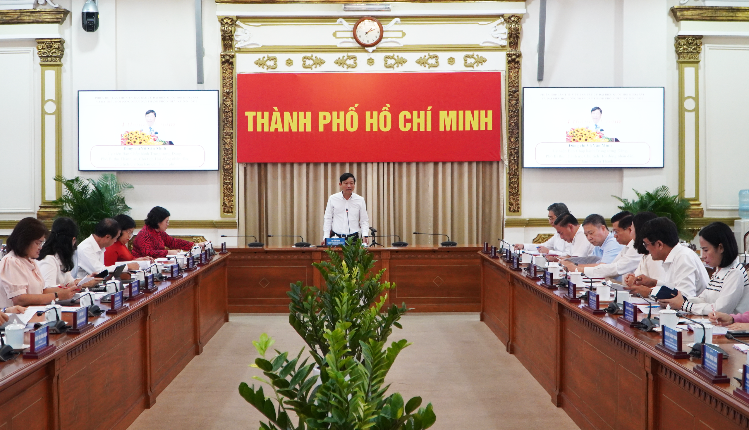 Ủy ban bầu cử TP HCM tổ chức phi&ecirc;n họp lần thứ V - Ảnh 1.