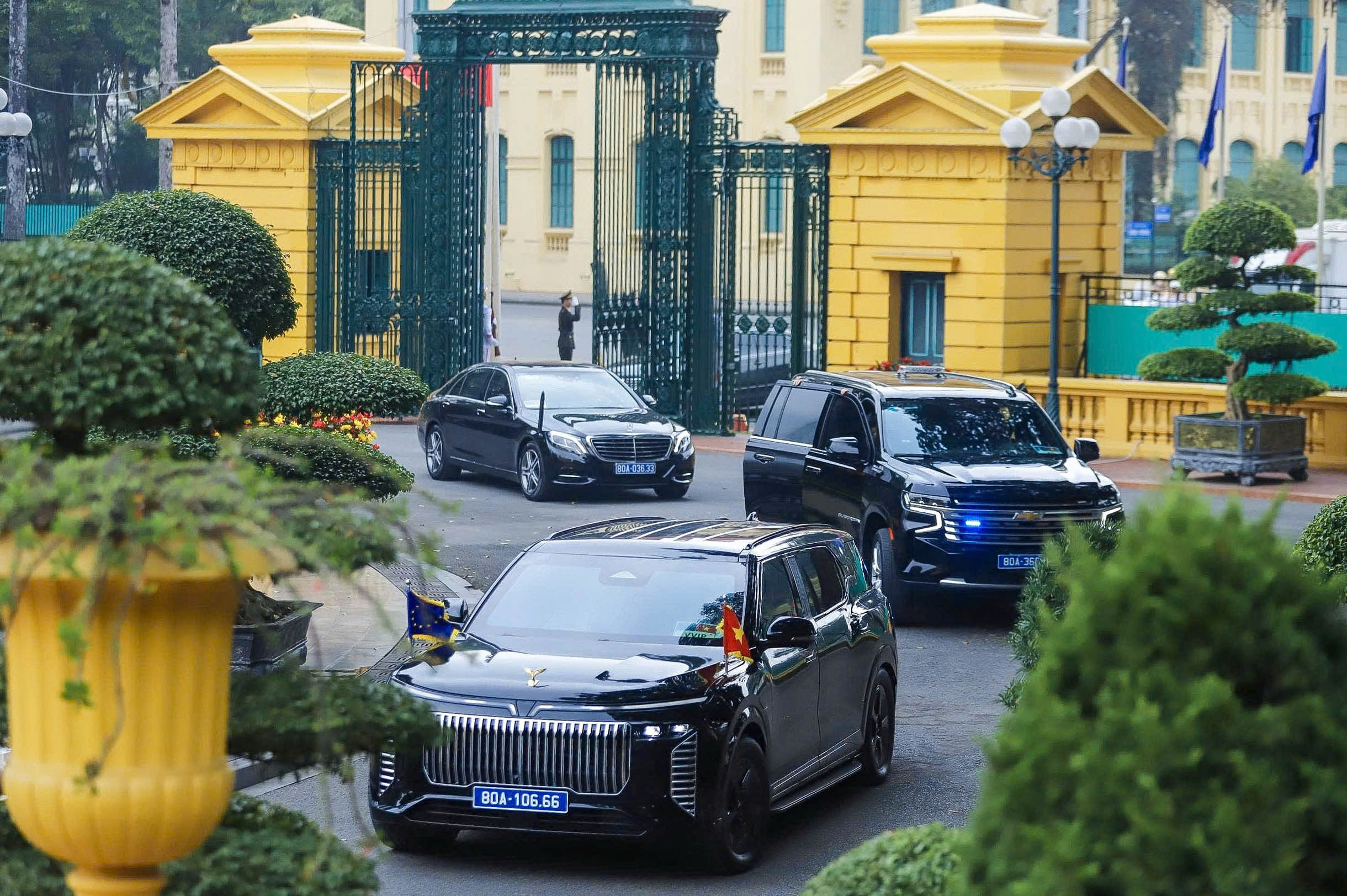 Chủ tịch nước Lương Cường chủ trì lễ đón chính thức Chủ tịch Hội đồng châu Âu - Ảnh 2.