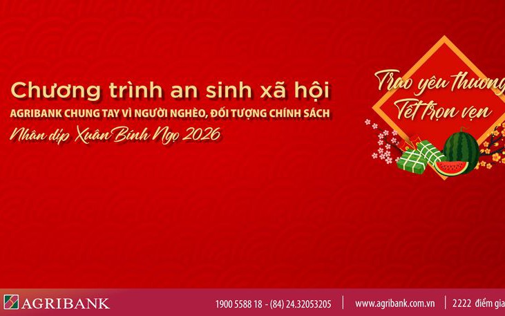 Agribank chăm lo người khó khăn, đối tượng chính sách  đón Xuân Bính Ngọ 2026