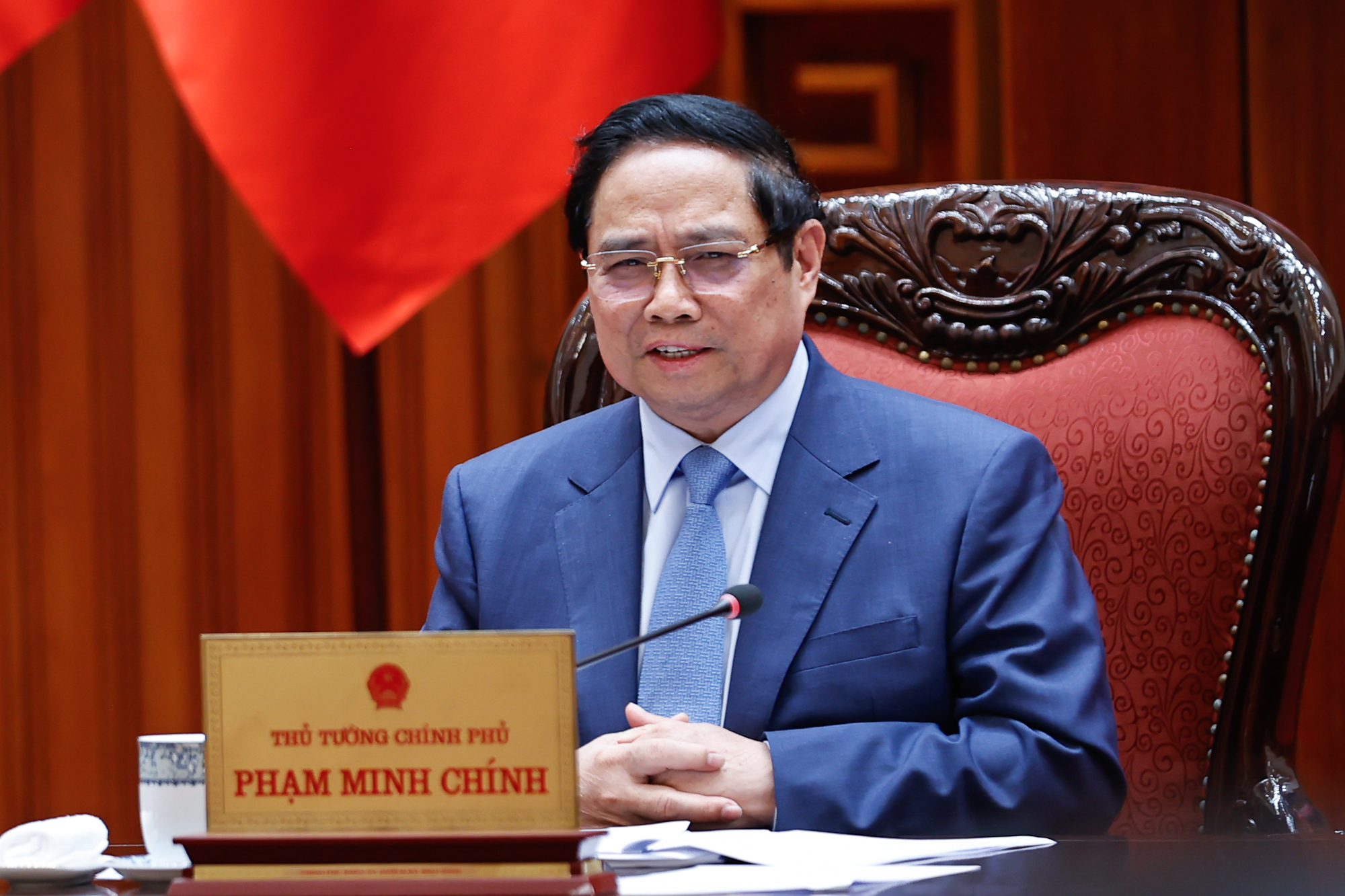 Thủ tướng Phạm Minh Chính chủ trì họp Thường trực Chính phủ - Ảnh 1.
