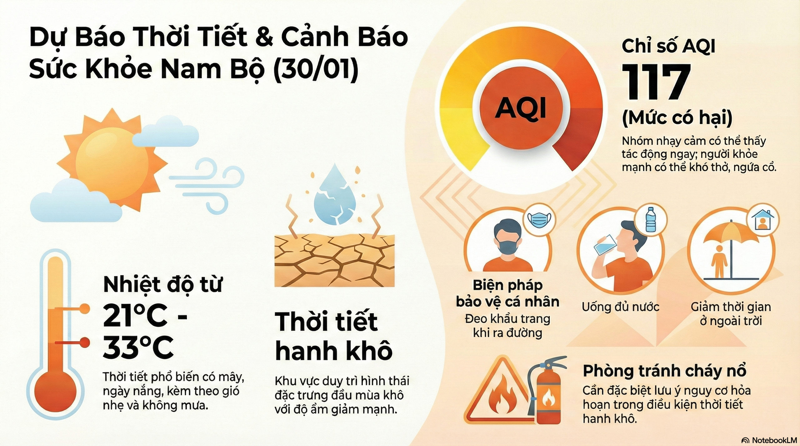 Dự b&aacute;o thời tiết h&ocirc;m nay, 30-1: Nam Bộ hanh kh&ocirc;, chất lượng kh&ocirc;ng kh&iacute; ở TPHCM c&oacute; hại - Ảnh 2.