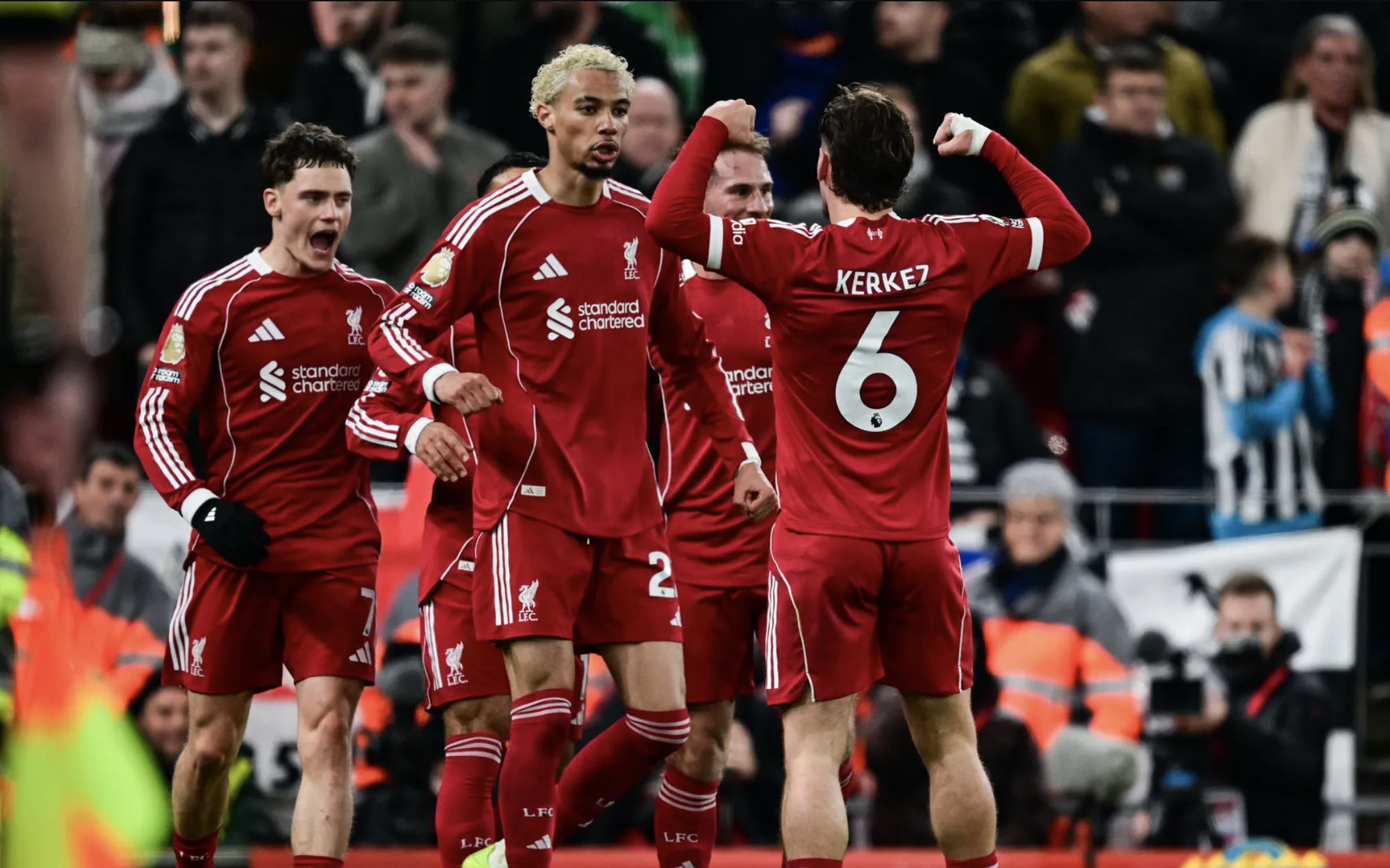 Liverpool ngược dòng đánh bại Newcastle tại Anfield