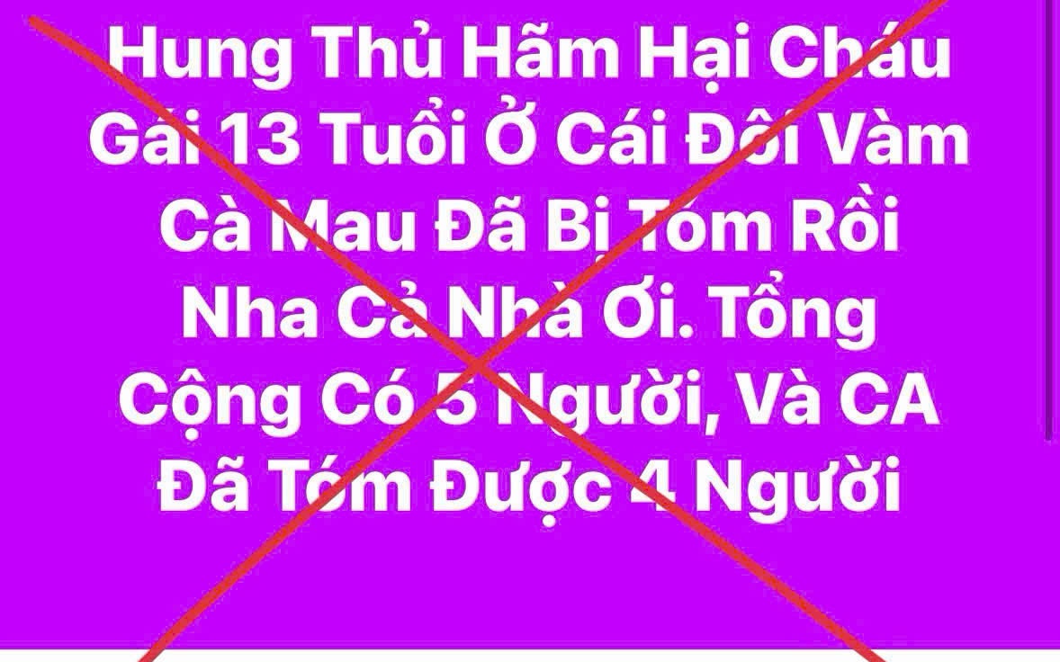 Công an có cảnh báo nóng từ đồn đoán xung quanh vụ nữ sinh lớp 7 bị sát hại ở Cà Mau