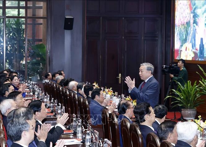 H&igrave;nh ảnh Tổng B&iacute; thư T&ocirc; L&acirc;m dự Lễ kỷ niệm 60 năm Ng&agrave;y truyền thống ng&agrave;nh Nội ch&iacute;nh Đảng  - Ảnh 3.