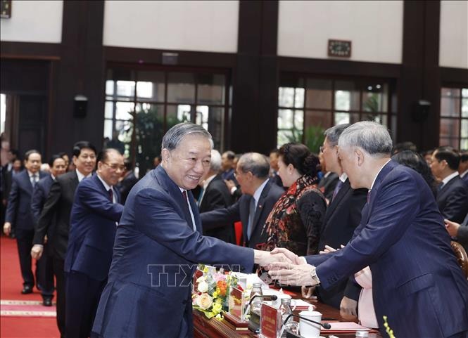 H&igrave;nh ảnh Tổng B&iacute; thư T&ocirc; L&acirc;m dự Lễ kỷ niệm 60 năm Ng&agrave;y truyền thống ng&agrave;nh Nội ch&iacute;nh Đảng  - Ảnh 2.