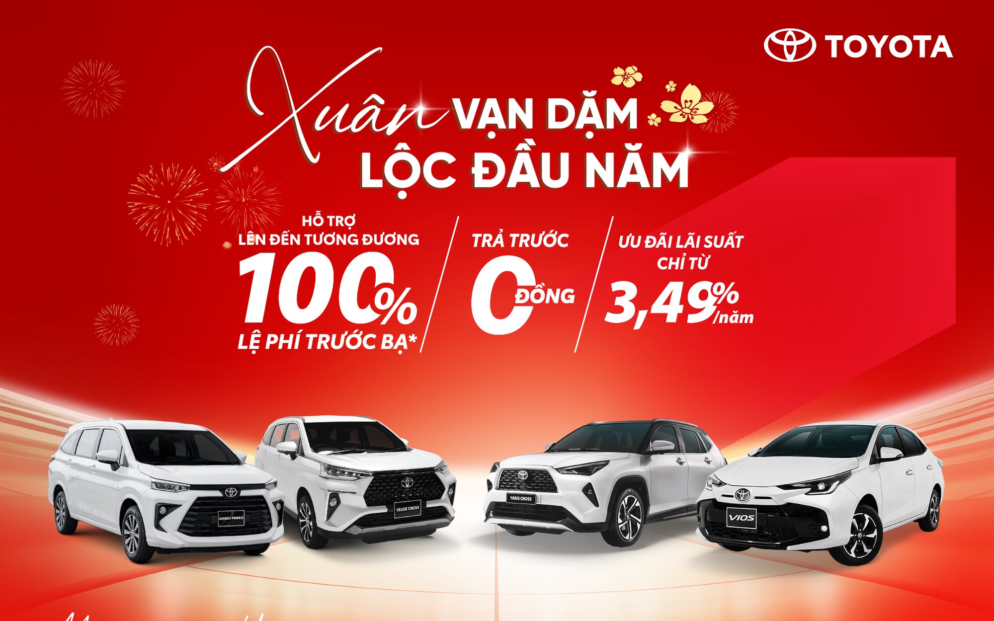 Toyota tung ưu đãi lớn tháng 1: Tri ân khách hàng, chào mừng năm mới