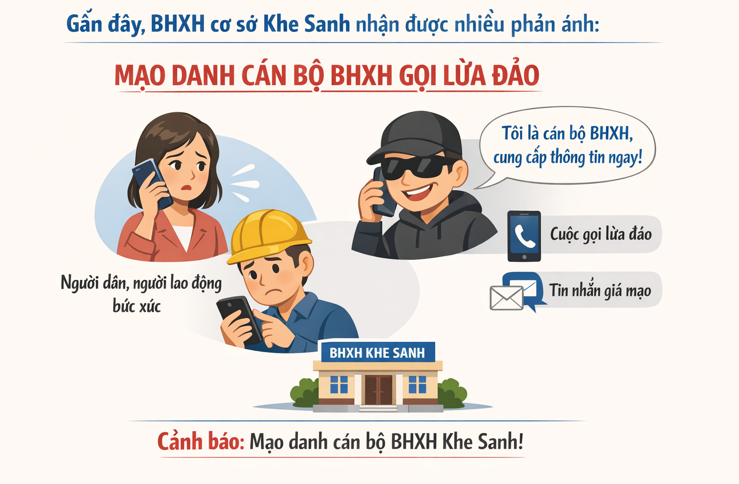 Cảnh báo giả mạo cán bộ bảo hiểm xã hội tại Quảng Trị mà người dân cần biết - Ảnh 1.