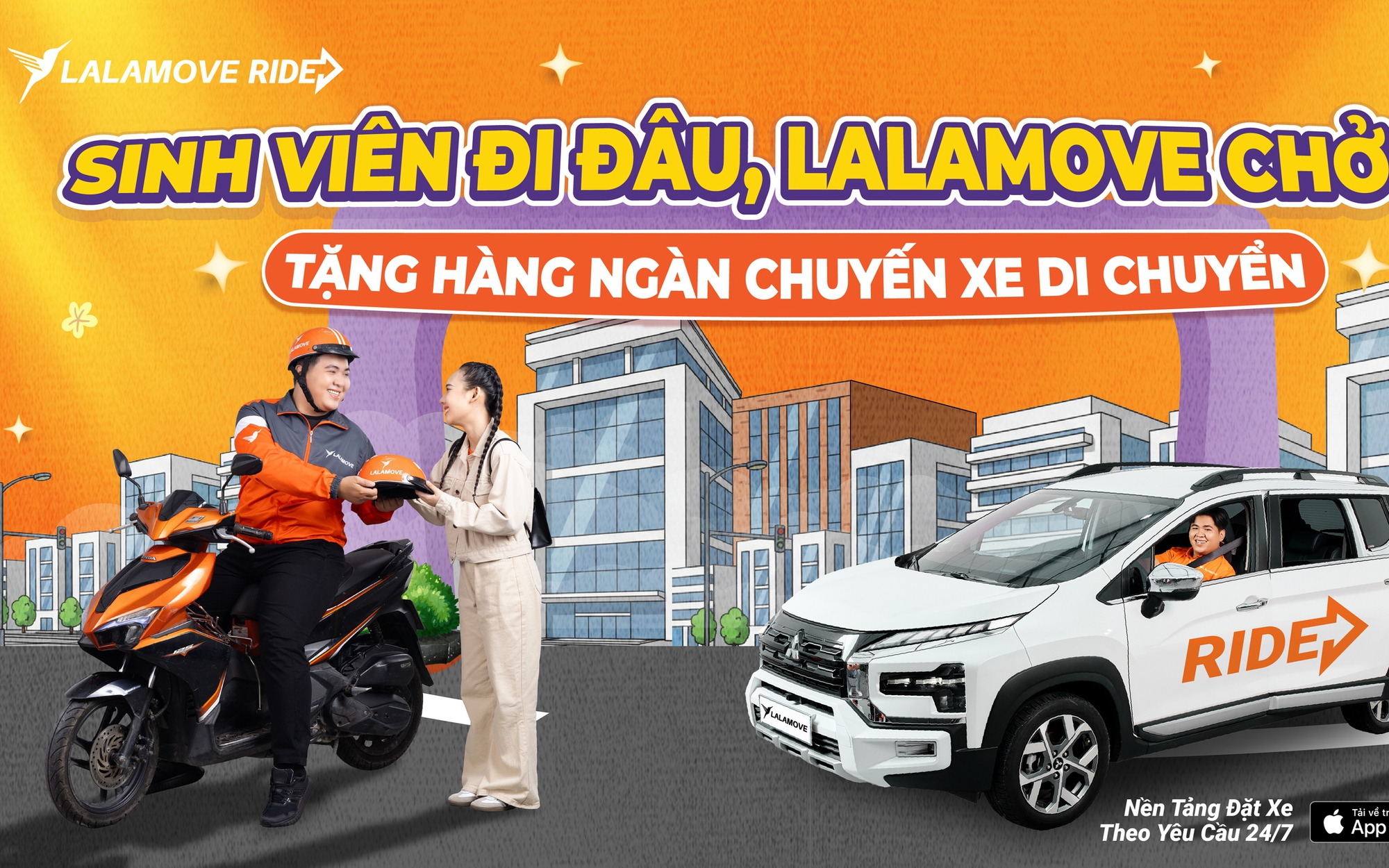 Lalamove tặng hàng ngàn chuyến di chuyển cho sinh viên dịp Tết