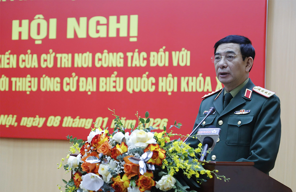 Giới thiệu Đại tướng Phan Văn Giang ứng cử đại biểu Quốc hội khóa XVI - Ảnh 2.