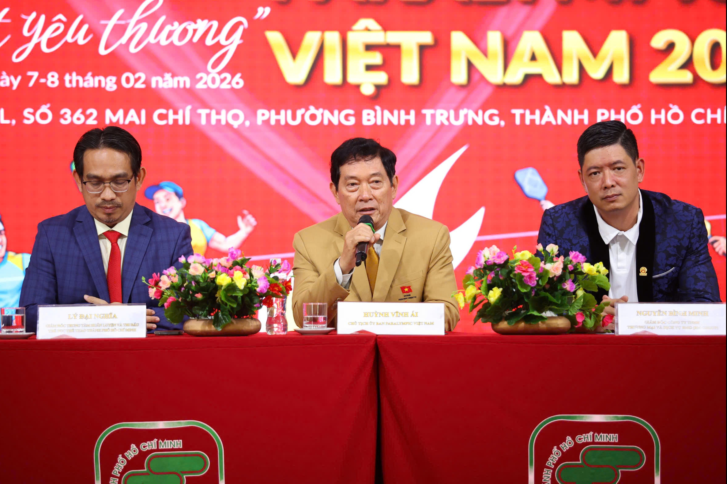 100 tay vợt khuyết tật tranh tài Giải Pickleball Paralympic "Gắn kết yêu thương" - Ảnh 1.