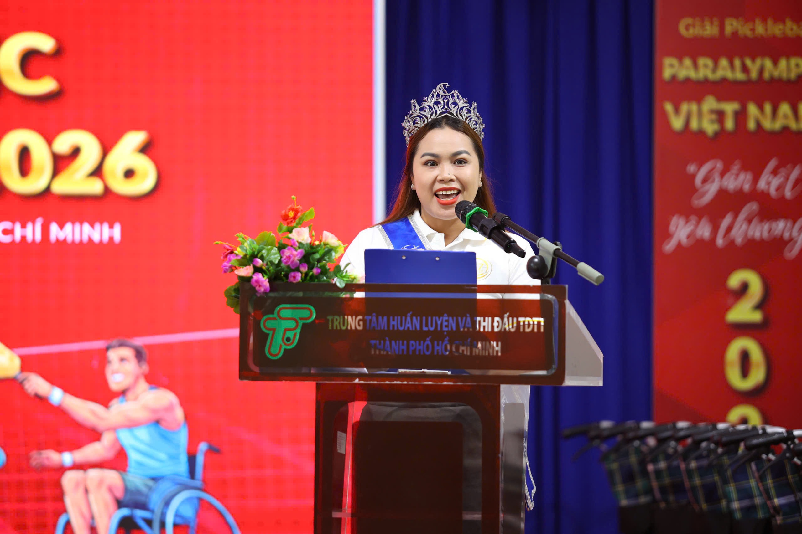 100 tay vợt khuyết tật tranh tài Giải Pickleball Paralympic "Gắn kết yêu thương" - Ảnh 3.